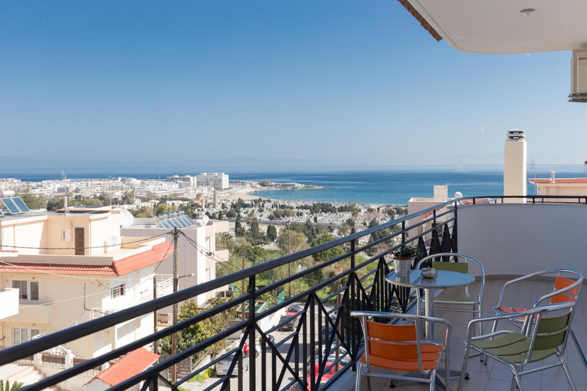Rhodes City Groovy & Cozy Apt With Private Seaview Rooftop Terrace מראה חיצוני תמונה